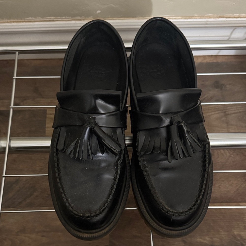 Doc Marten Adrian Black Tassel Loafers for Men